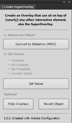 Create Super Overlay - Adobe DPS