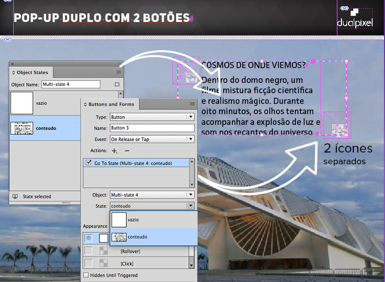 pop-up - Multi State Objects - Adobe InDesign